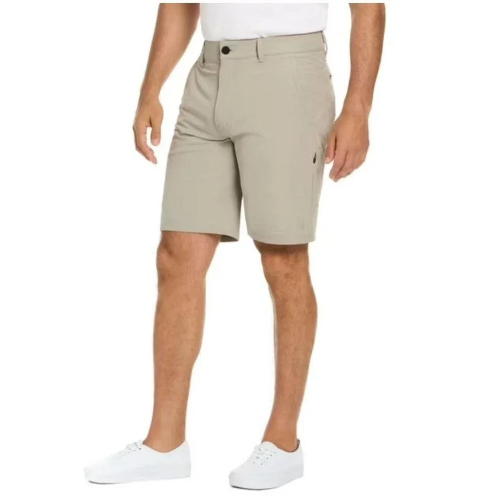 Mens NWT Hurley Trek Hybrid Water-Repellent‎ Beach Chino Shorts